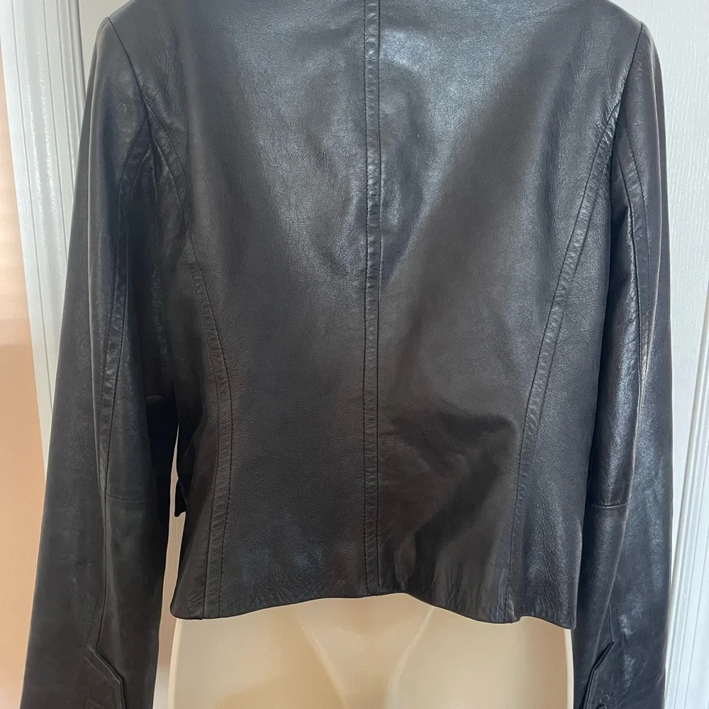 Laundry by Shelli Segal leather jacket - Picture 3 of 6